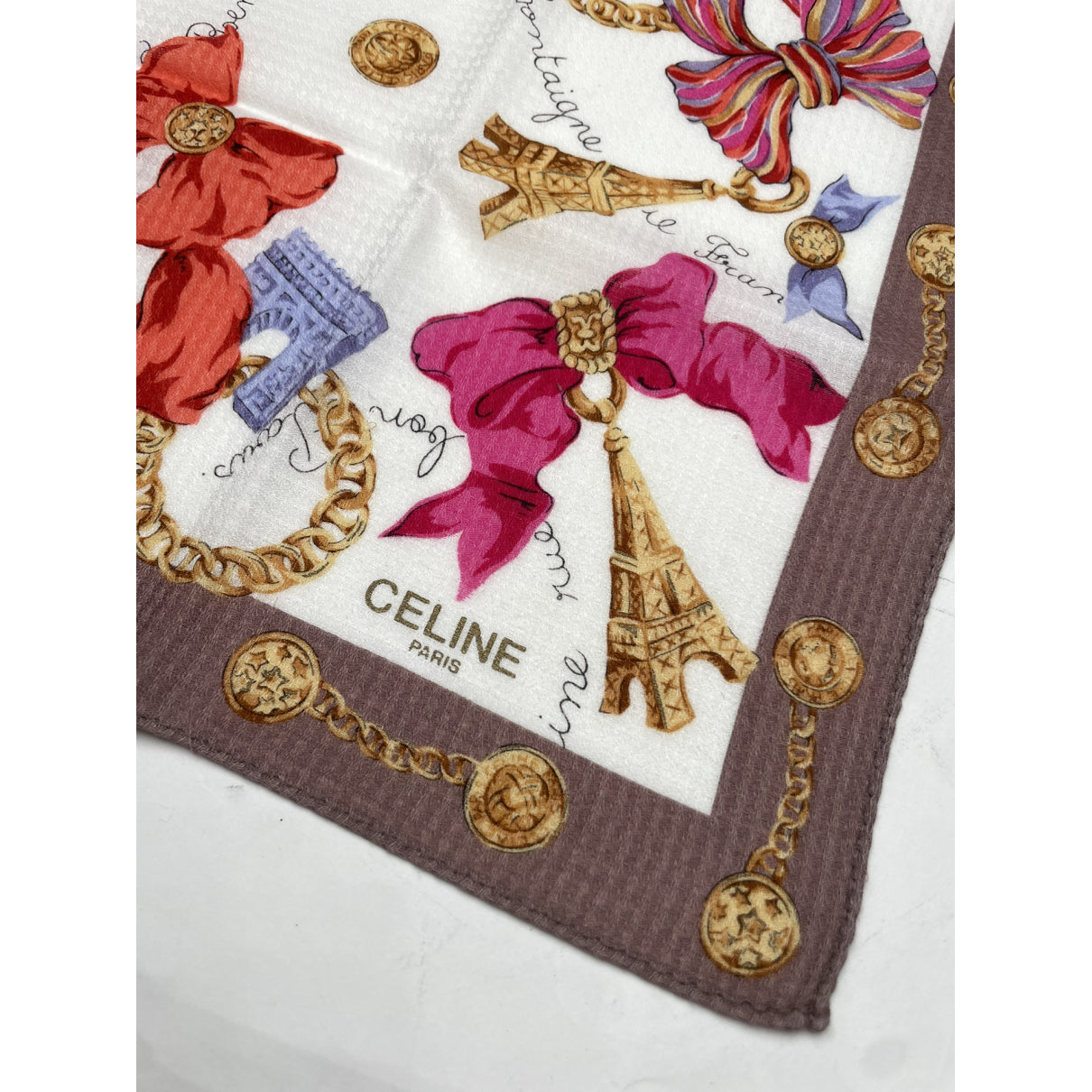 Celine Multicolour Silk Scarf image 2