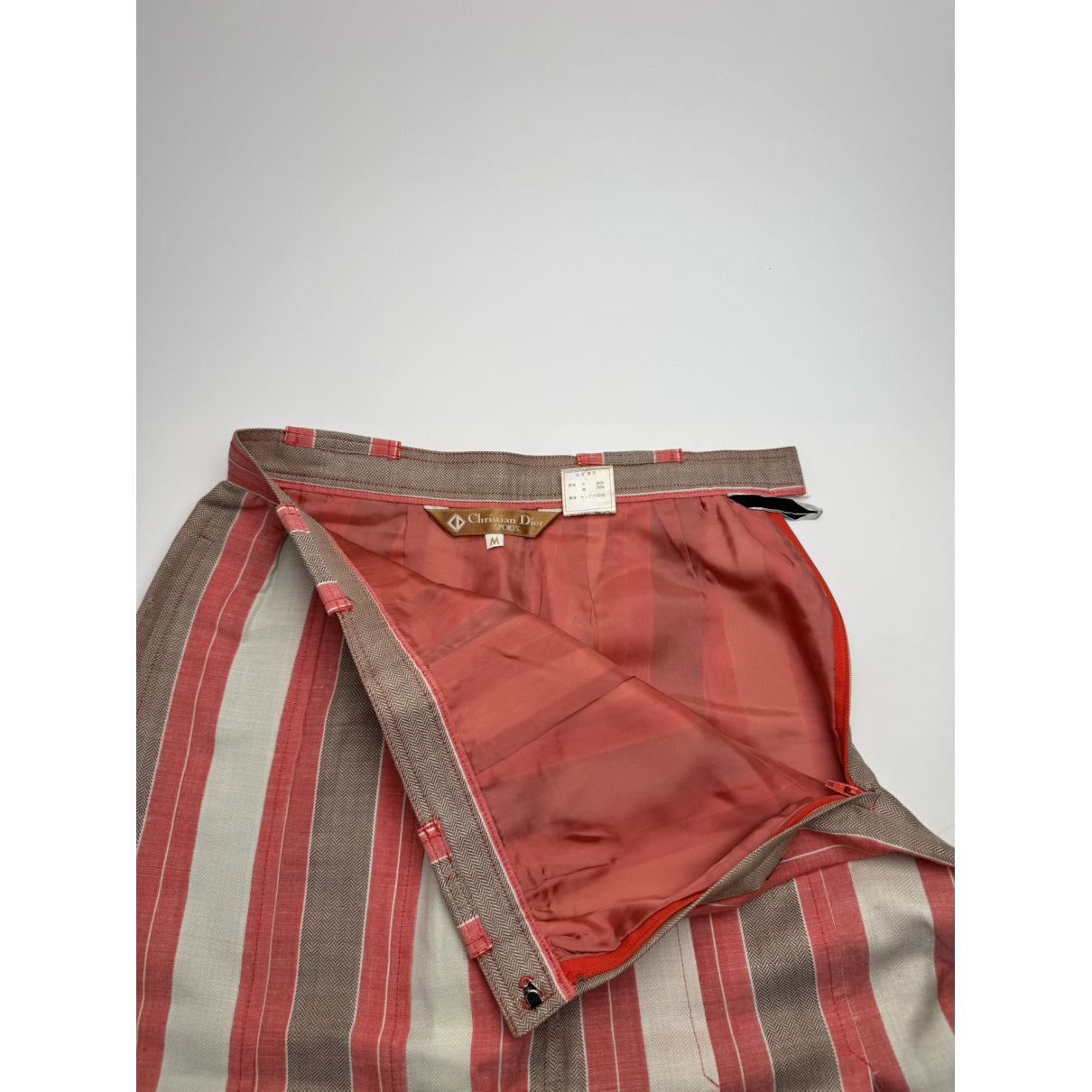 Dior Orange Wool Skirt image 4