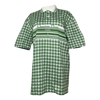 Dior Homme Green Cotton Polo Shirt image 1