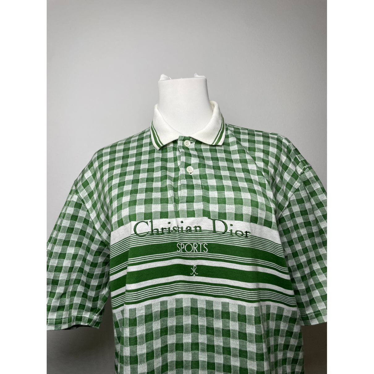 Dior Homme Green Cotton Polo Shirt image 2