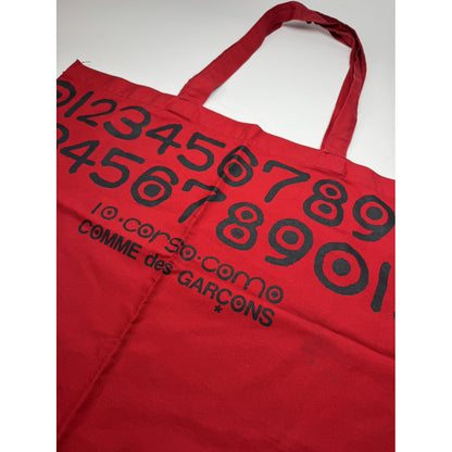 Comme Des Garcons Red Cotton Handbag image 2