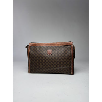 Celine Triomphe Brown Leather Clutch Bag image 3