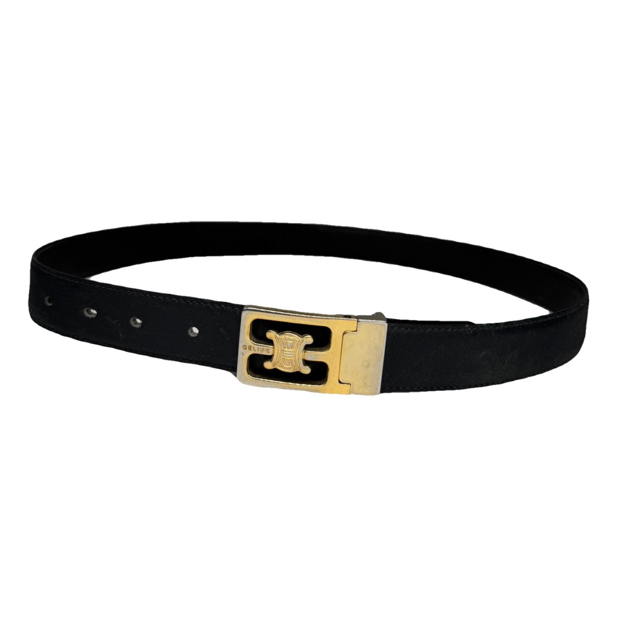 Celine Triomphe Anthracite Leather Belt image 1