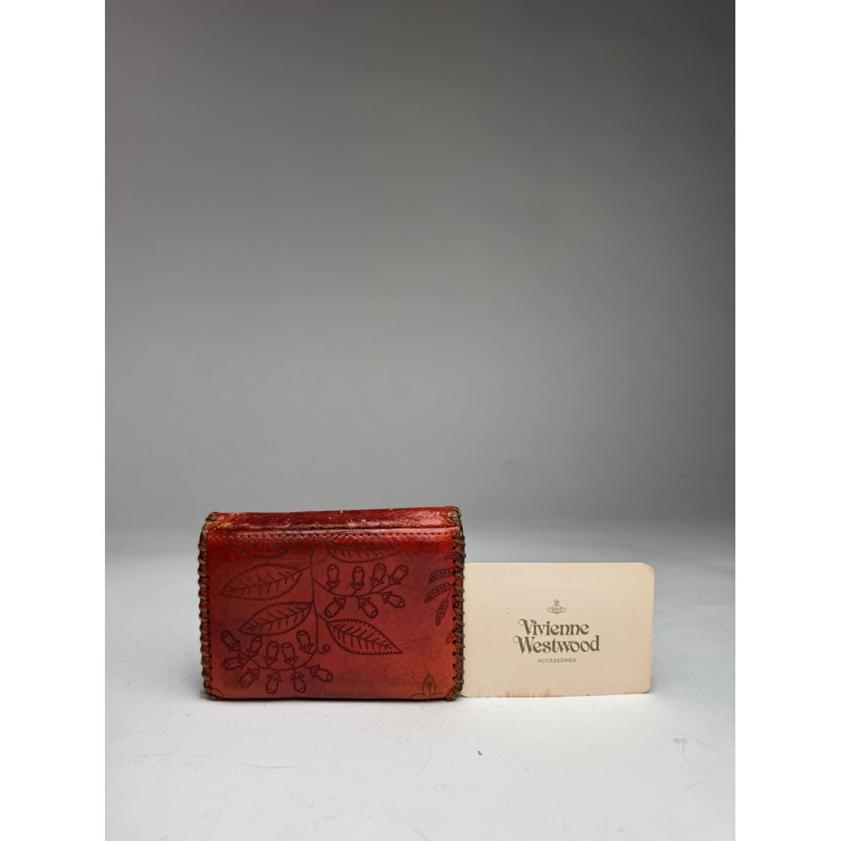 Vivienne Westwood Orange Leather Purse image 2