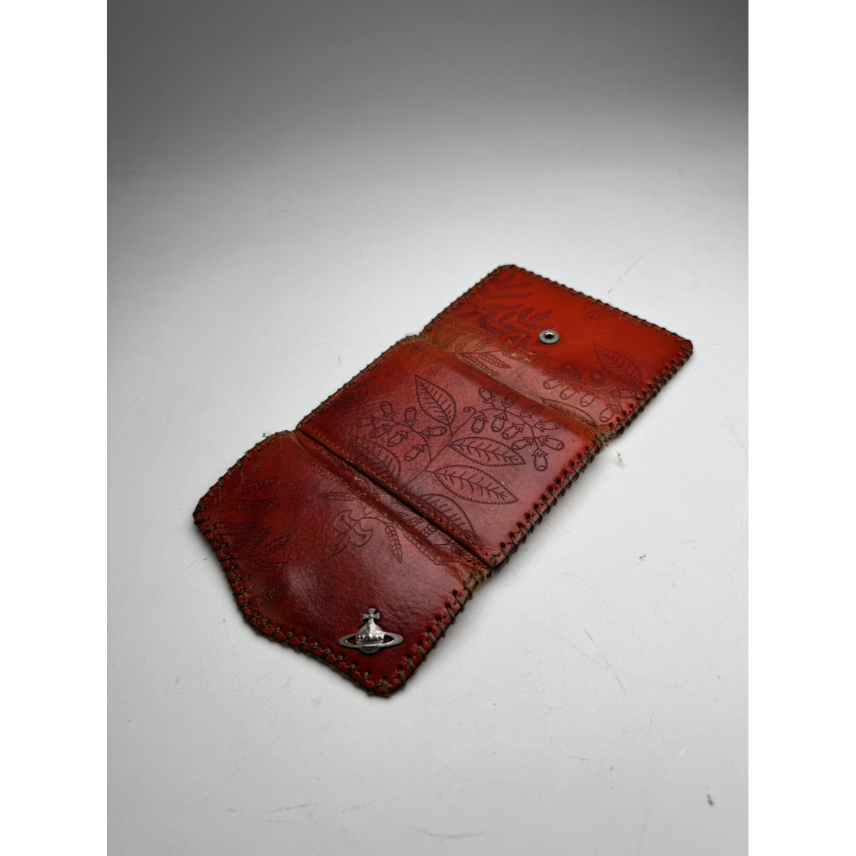 Vivienne Westwood Orange Leather Purse image 4