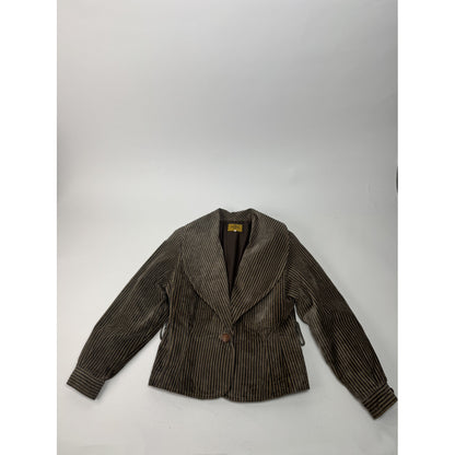 Fendi Brown Leather Trench Coat image 2
