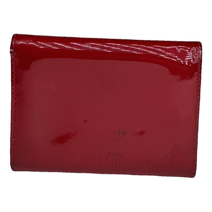 Miu Miu Red Patent Leather Wallet image 1
