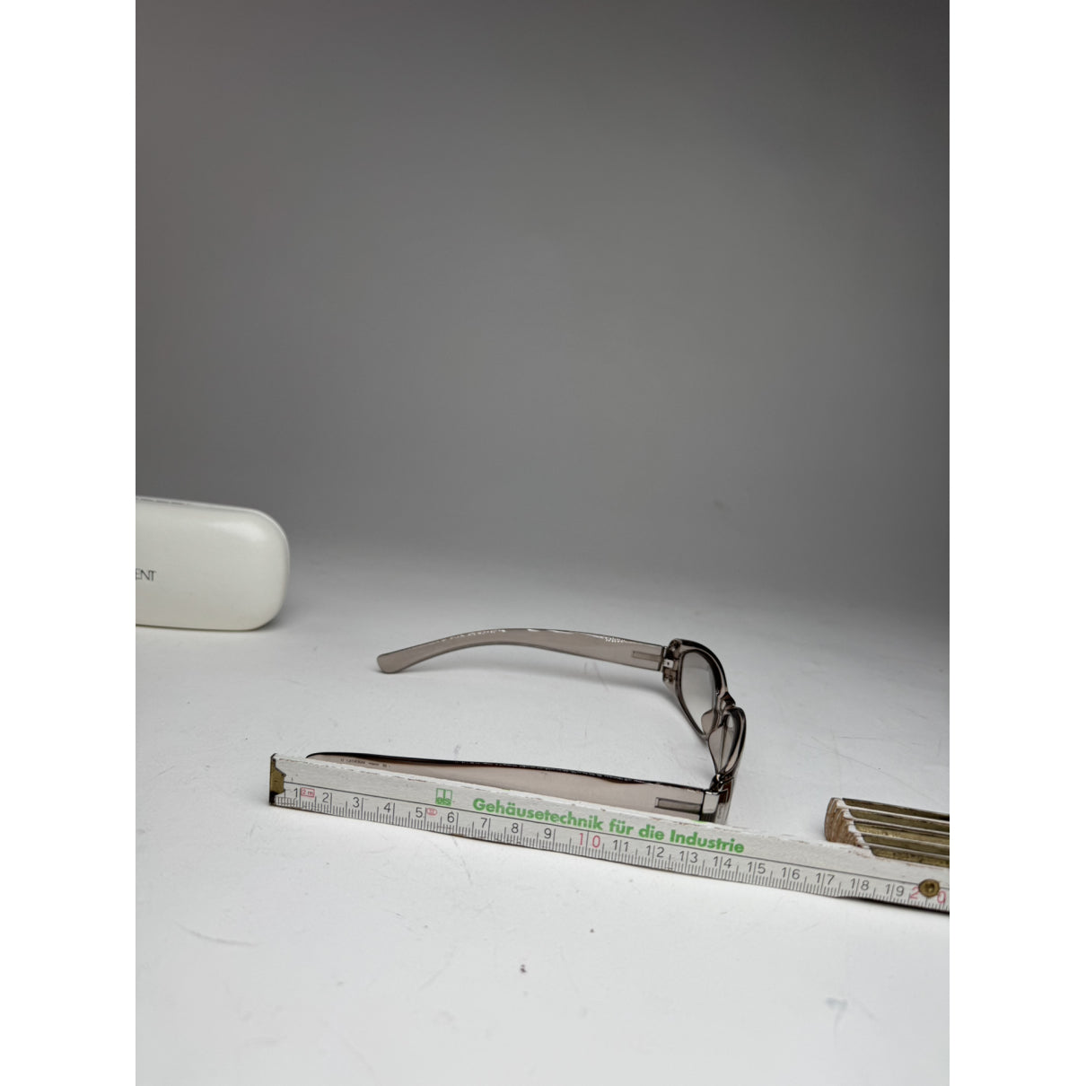 Saint Laurent Silver Plastic Sunglasses image 3