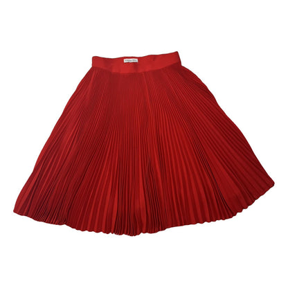 Dior Red Wool Skirt image 1
