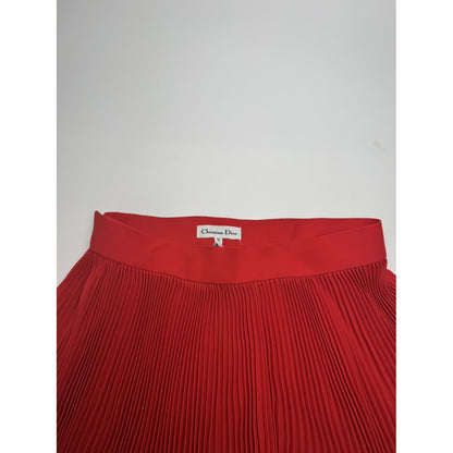 Dior Red Wool Skirt image 4