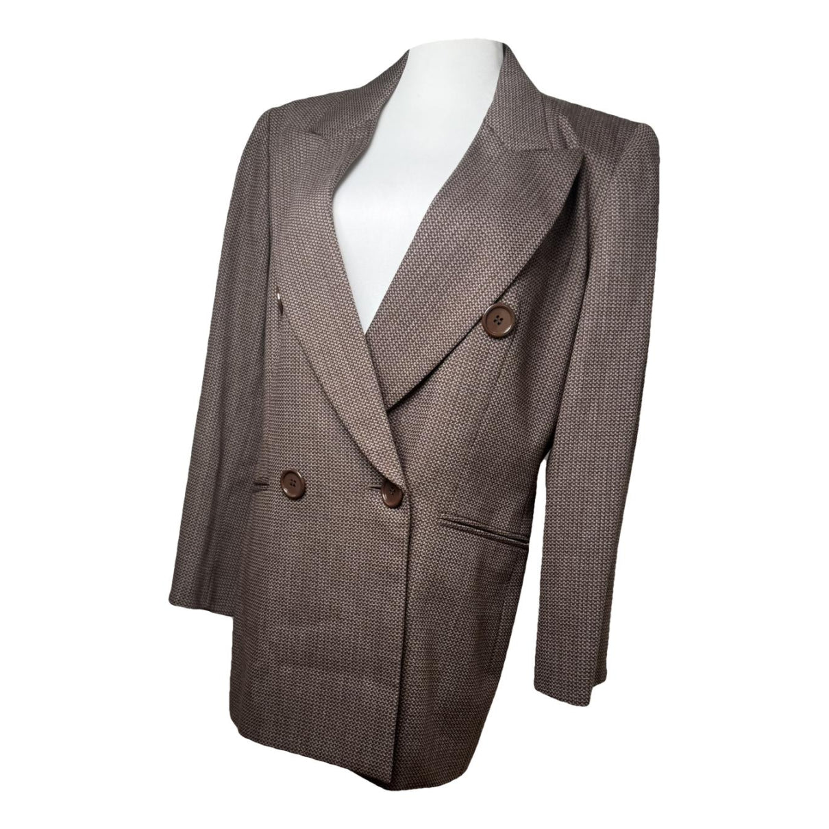 Dior Brown Wool Trench Coat image 1