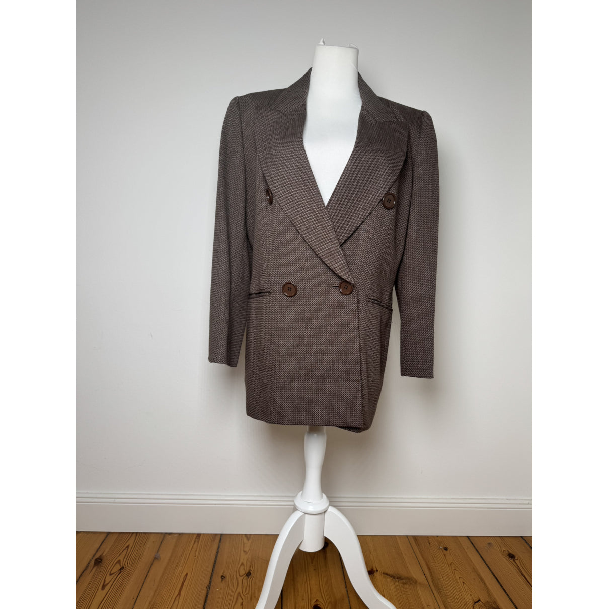 Dior Brown Wool Trench Coat image 2