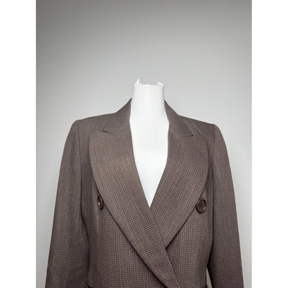 Dior Brown Wool Trench Coat image 3
