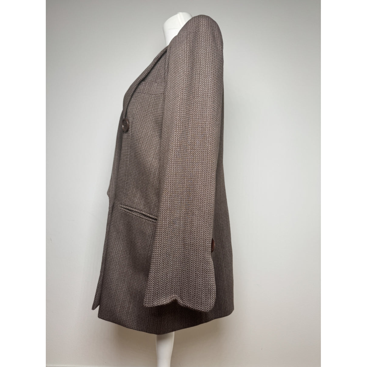 Dior Brown Wool Trench Coat image 4
