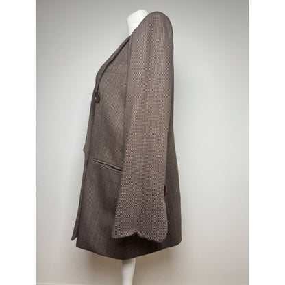 Dior Brown Wool Trench Coat image 4