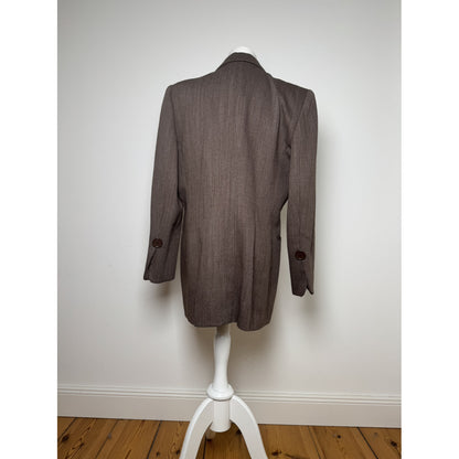 Dior Brown Wool Trench Coat image 5