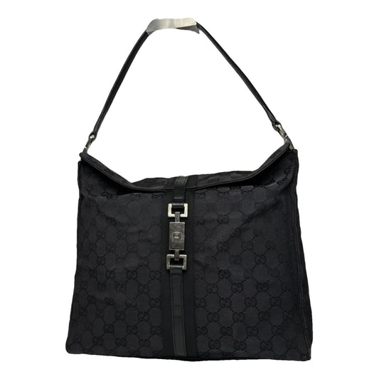 Gucci Jackie 1961 Black Cotton Handbag image 1