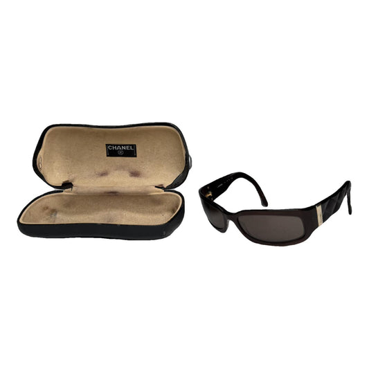 Chanel Brown Plastic Sunglasses image 1