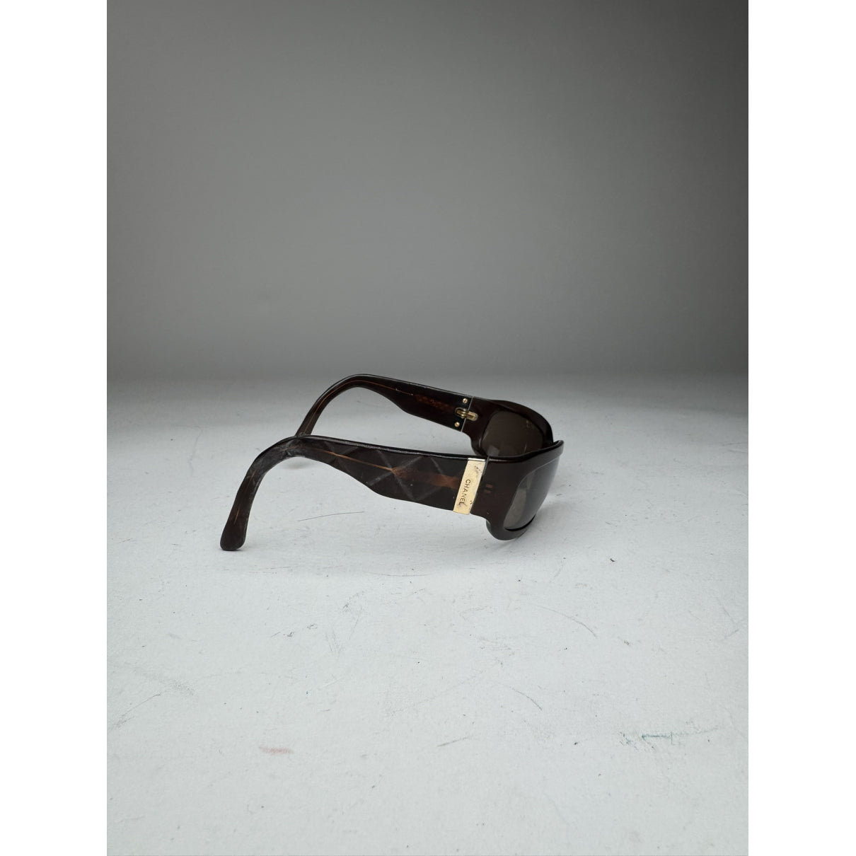 Chanel Brown Plastic Sunglasses image 2