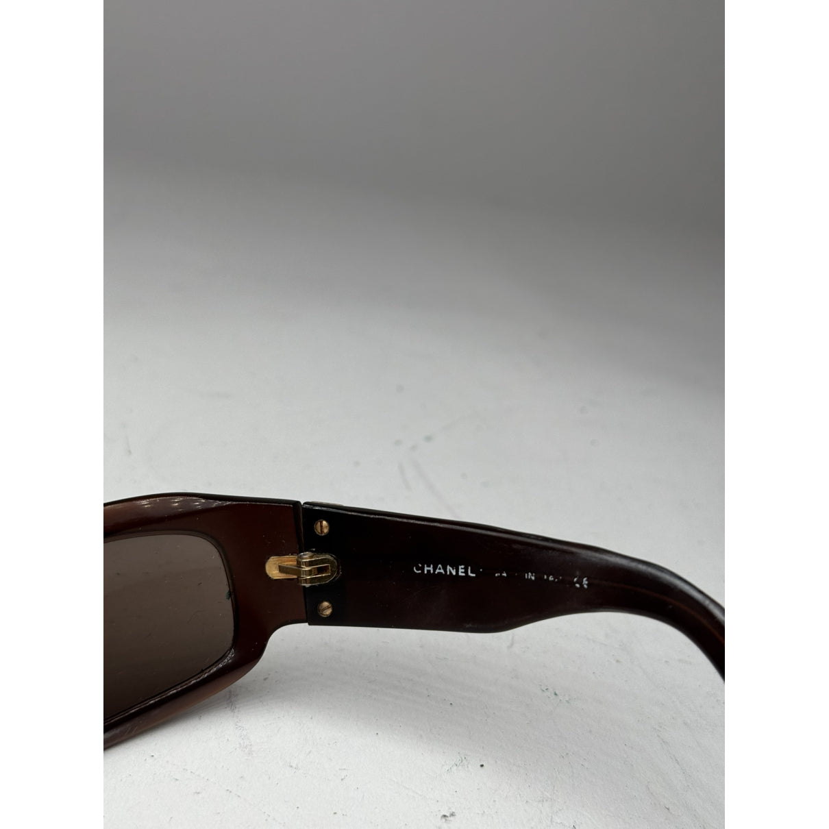Chanel Brown Plastic Sunglasses image 4