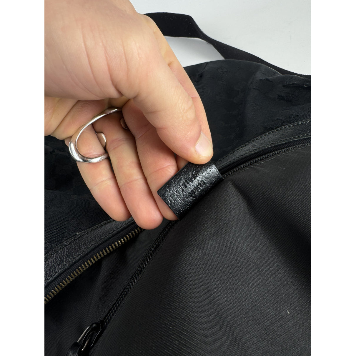 Gucci Jackie Vintage  Black Cotton Handbag image 3