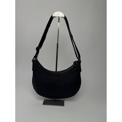 Gucci Jackie Vintage  Black Cotton Handbag image 5