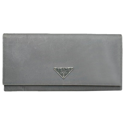 Prada Grey Leather Wallet image 1