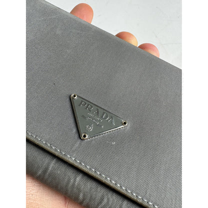 Prada Grey Leather Wallet image 3