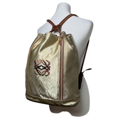 Loewe Rucksack Gold Leather Backpack image 1