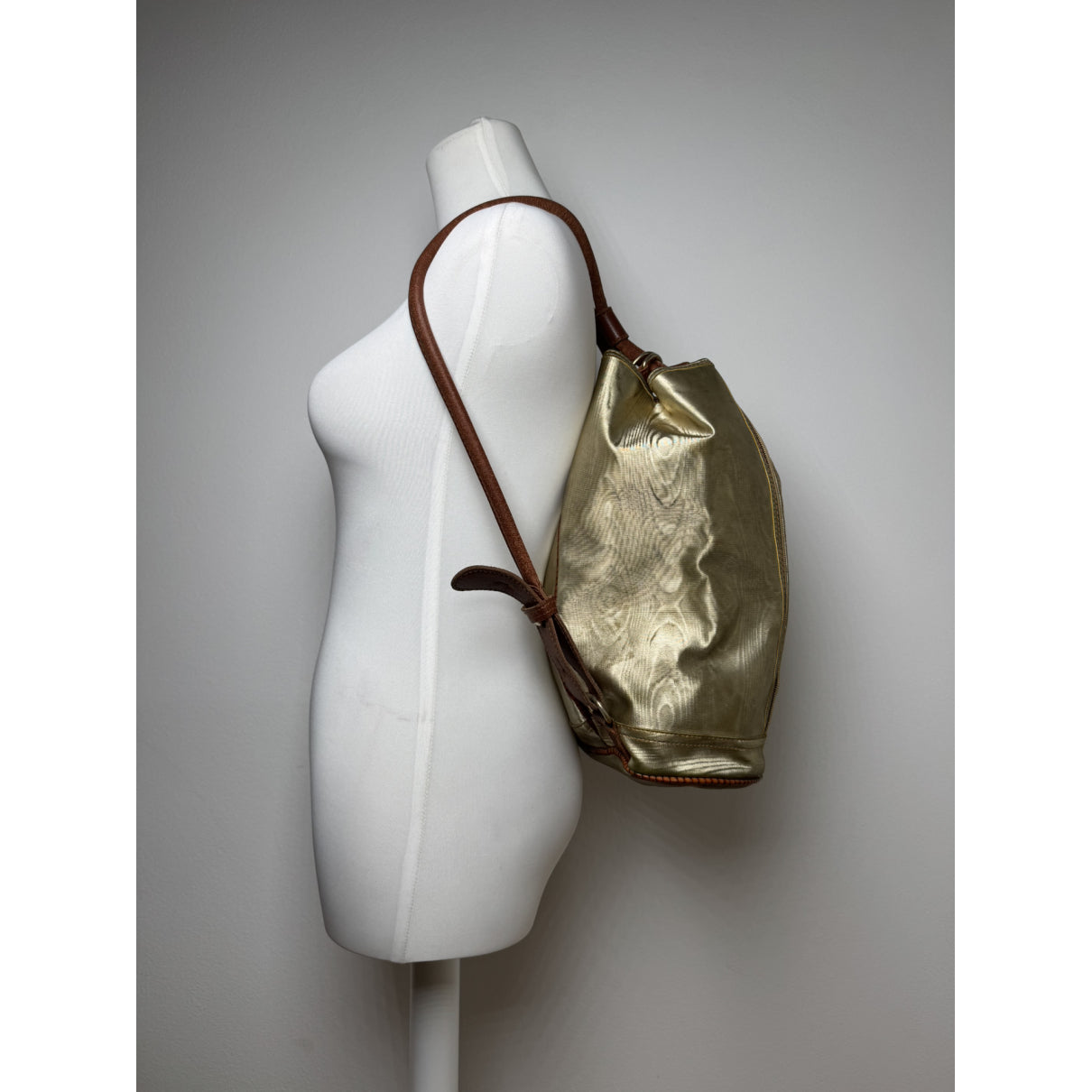 Loewe Rucksack Gold Leather Backpack image 2