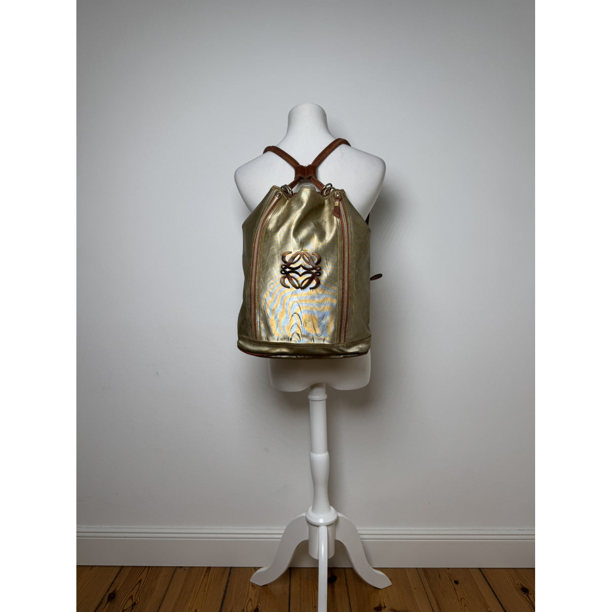 Loewe Rucksack Gold Leather Backpack image 3