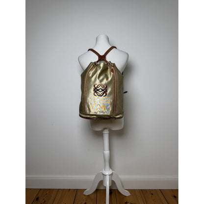 Loewe Rucksack Gold Leather Backpack image 3