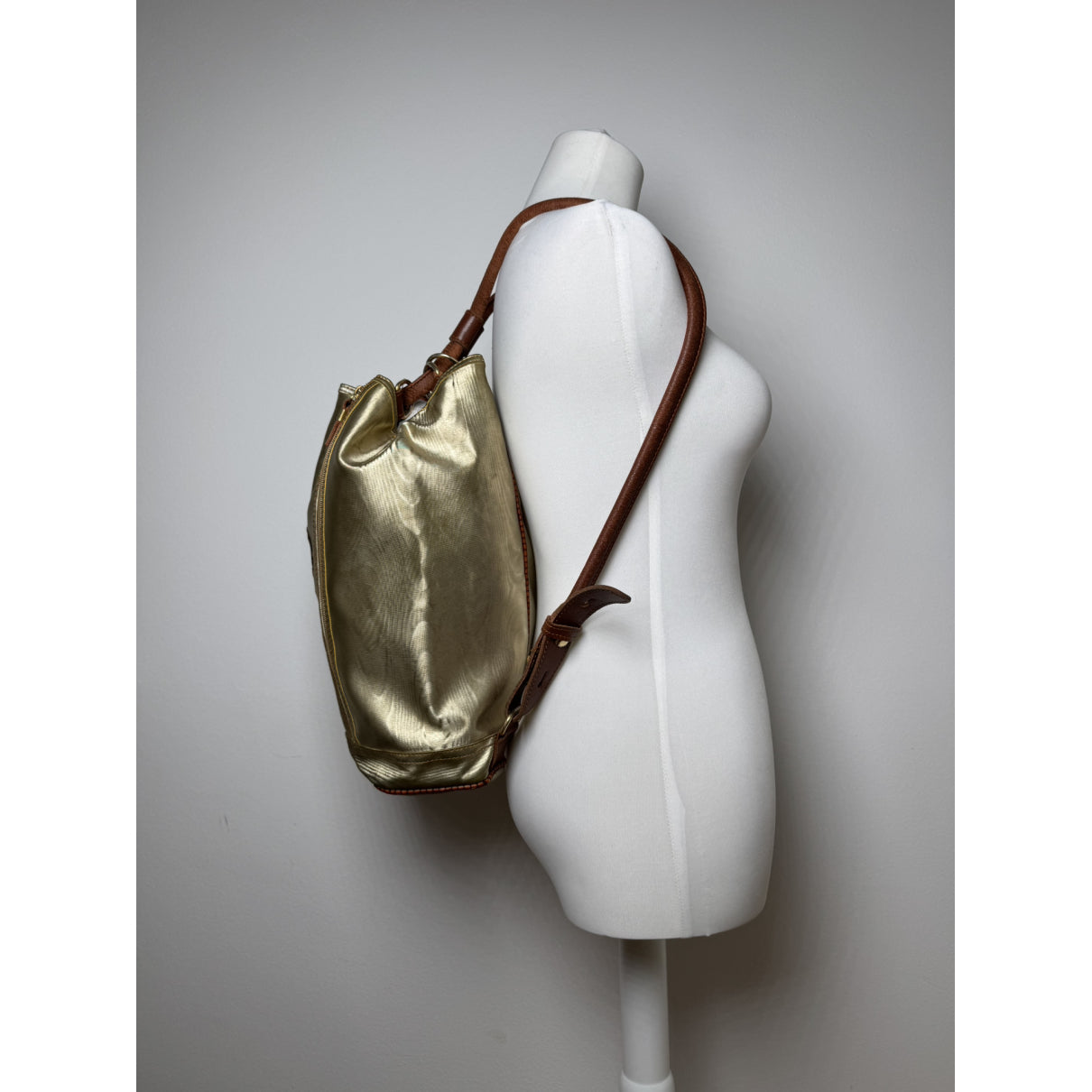 Loewe Rucksack Gold Leather Backpack image 4