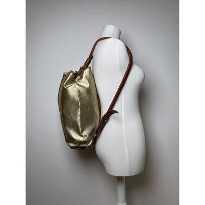 Loewe Rucksack Gold Leather Backpack image 4