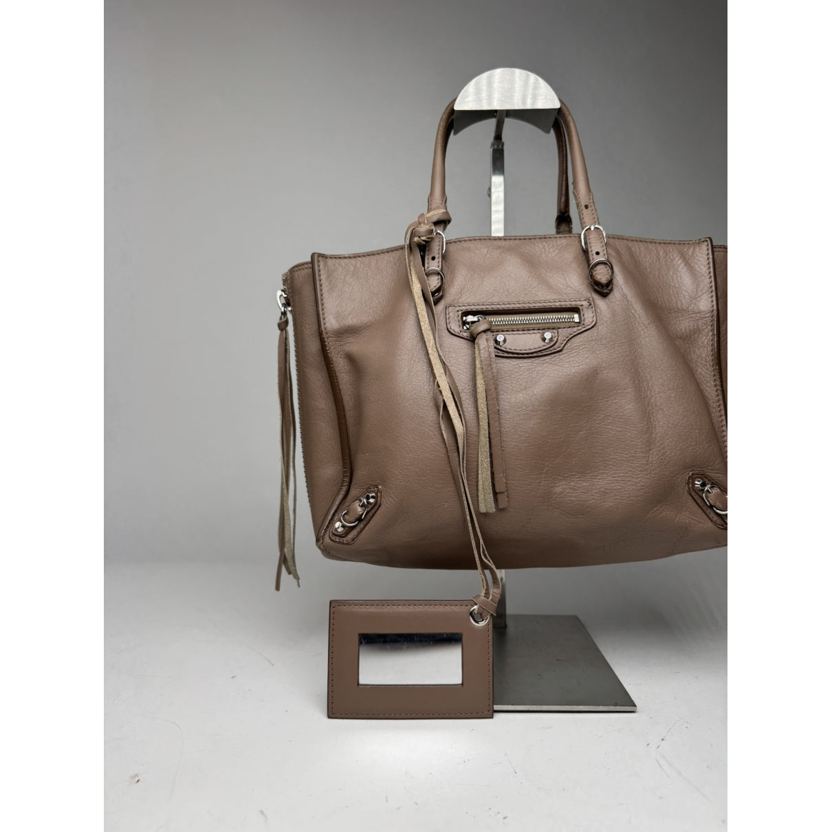 Balenciaga City Purple Leather Handbag image 4