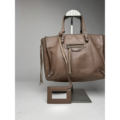 Balenciaga City Purple Leather Handbag image 4