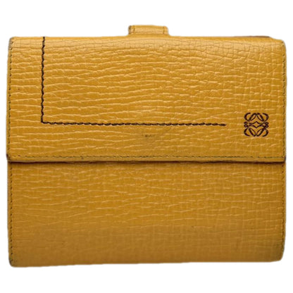 Loewe Puzzle Yellow Leather Wallet image 1