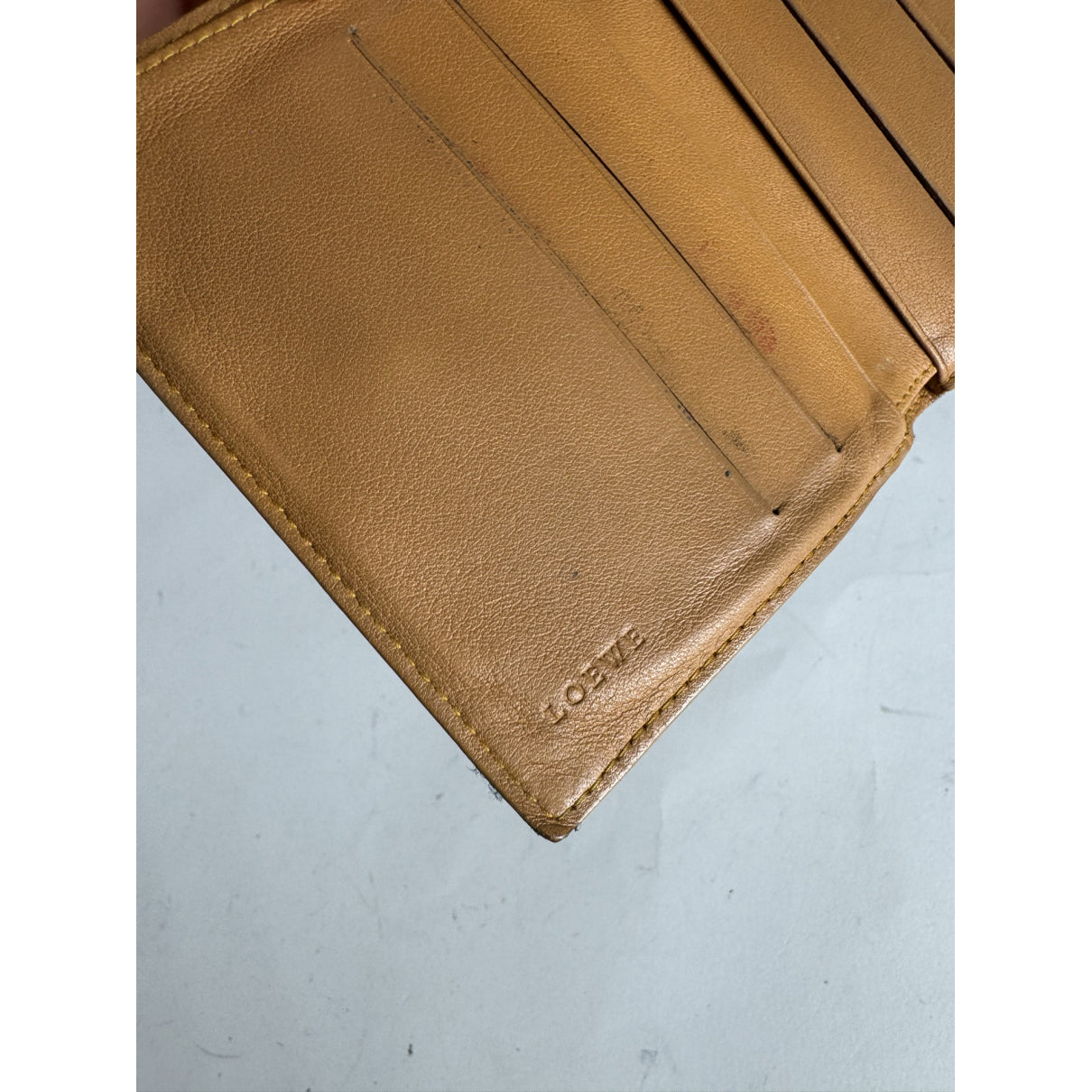 Loewe Puzzle Yellow Leather Wallet image 4