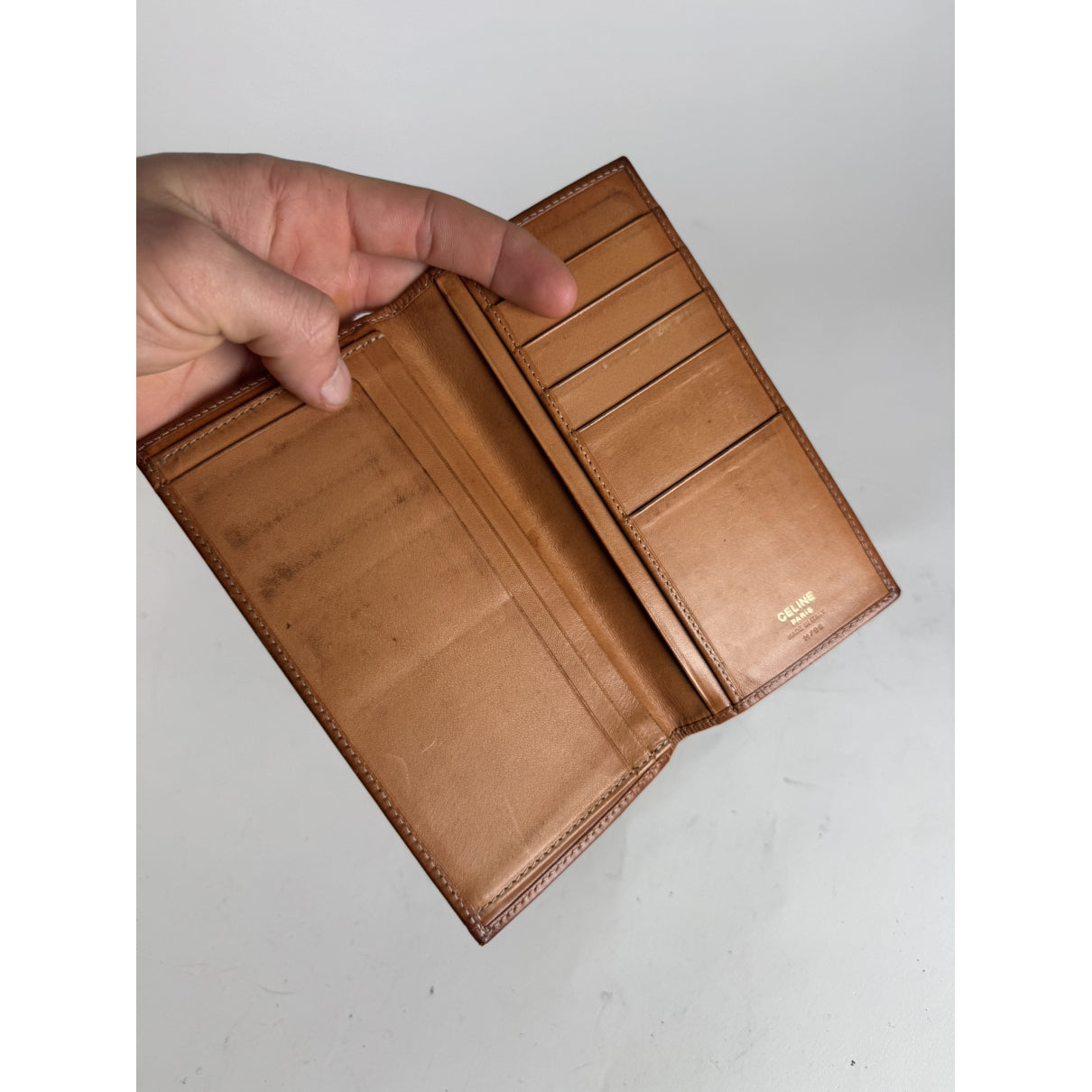 Celine Brown Leather Purse image 3