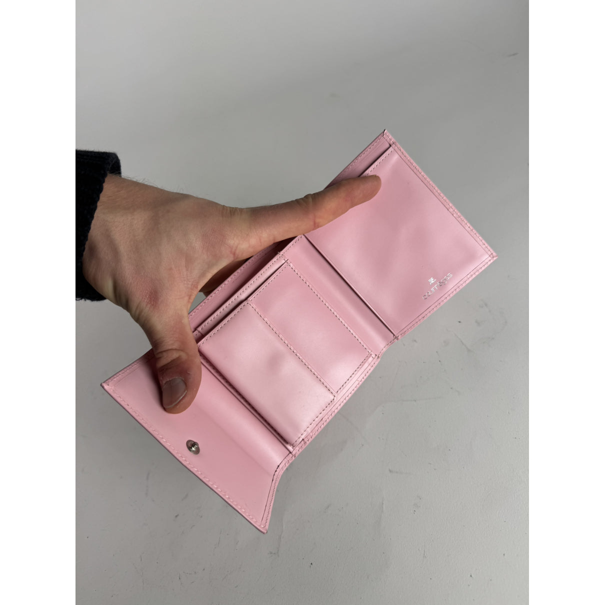 Courrèges Pink Leather Wallet image 5