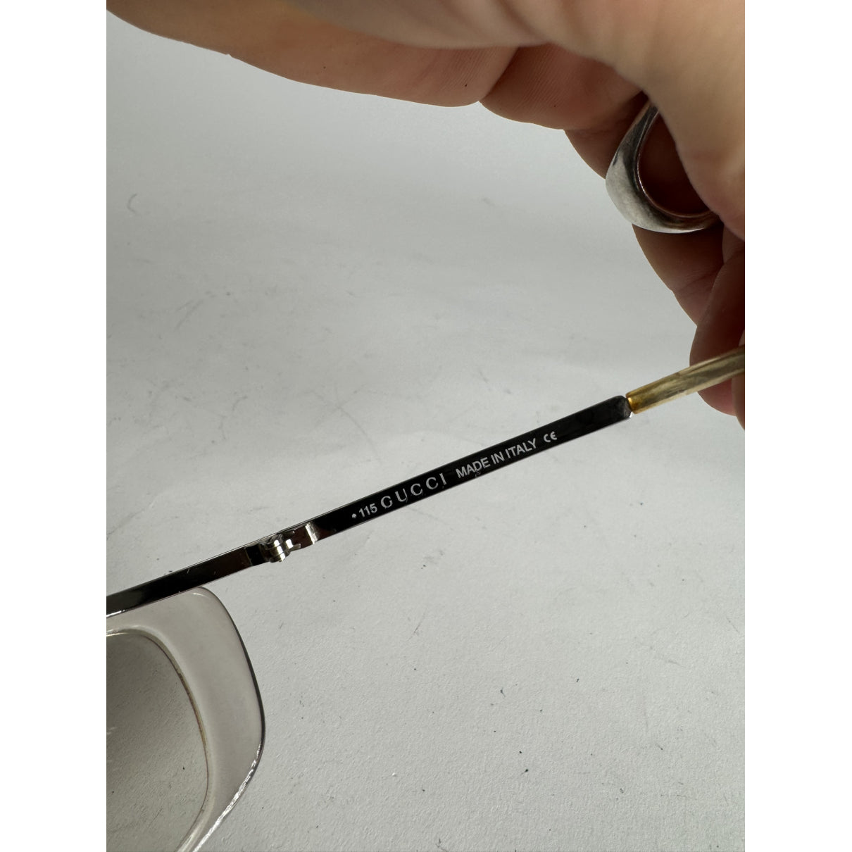 Gucci Silver Metal Sunglasses image 3