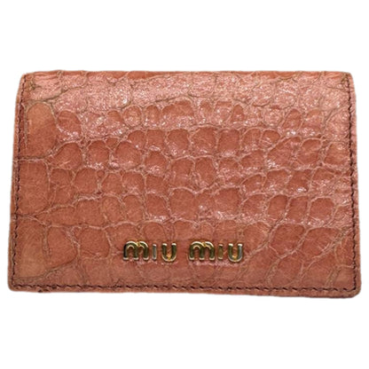 Miu Miu Orange Leather Purse image 1