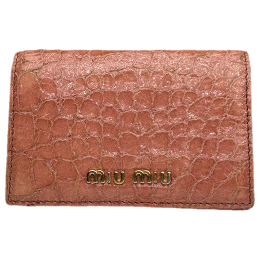 Miu Miu Orange Leather Purse image 1