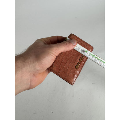 Miu Miu Orange Leather Purse image 4