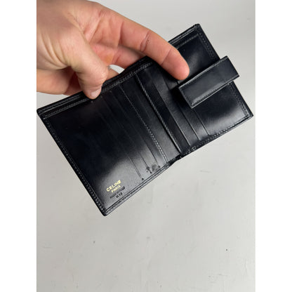 Celine Triomphe Black Leather Wallet image 3