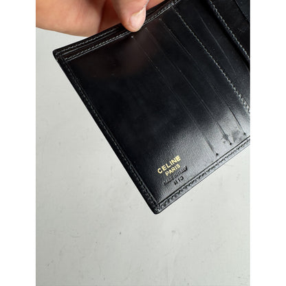 Celine Triomphe Black Leather Wallet image 4