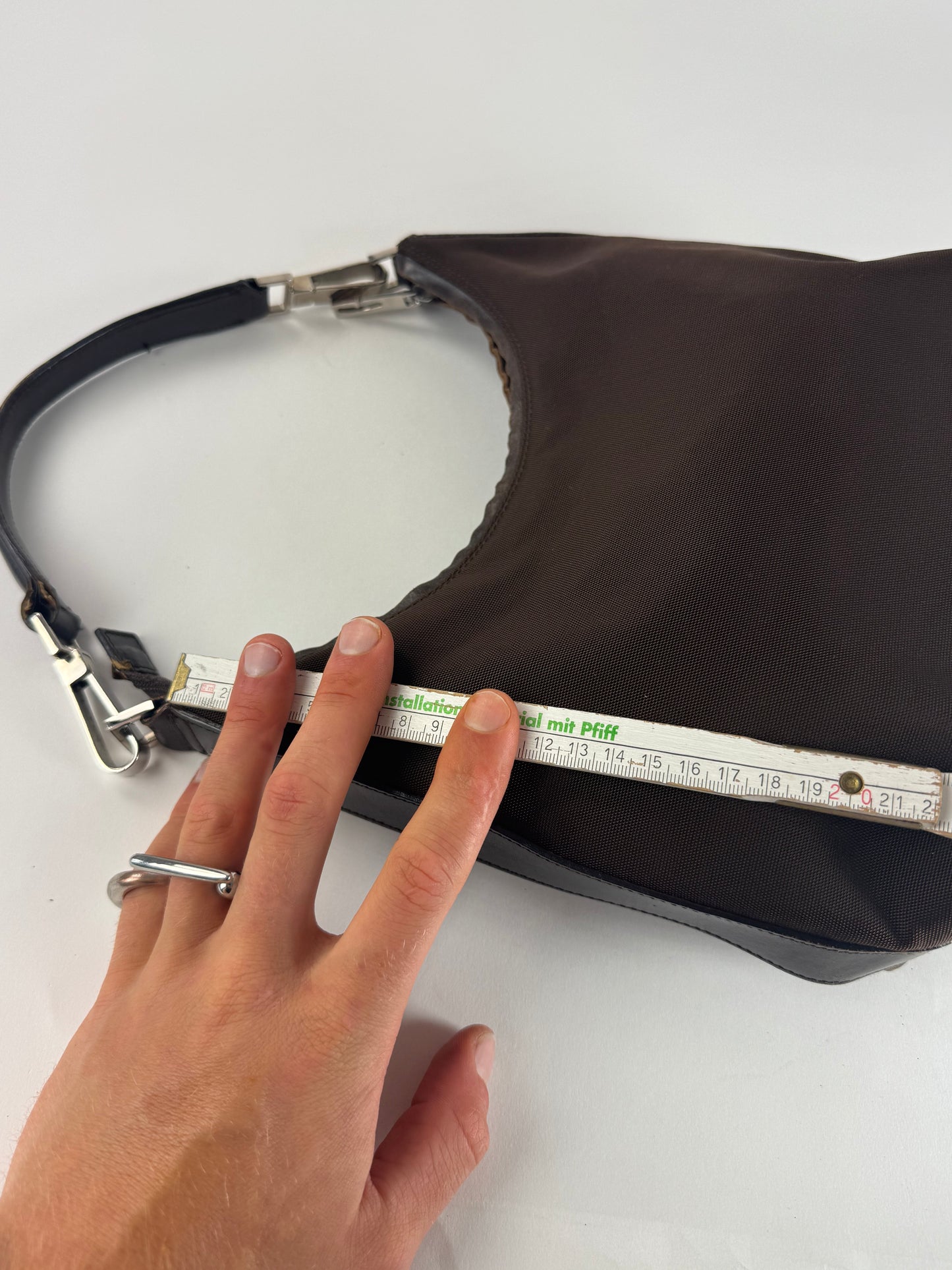 Vintage Gucci Canvas Bag Brown