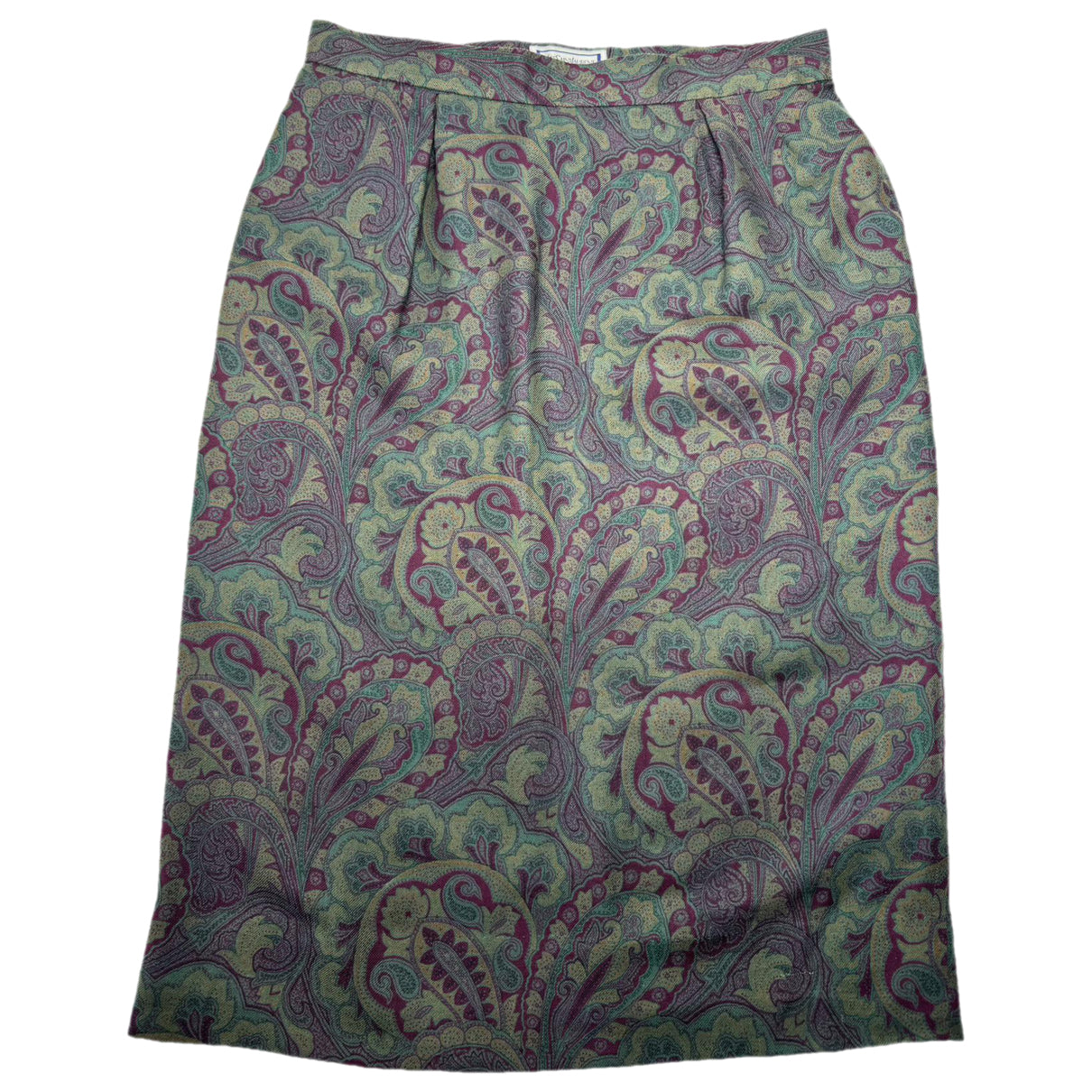 Yves Saint Laurent Purple Silk Skirt image 1