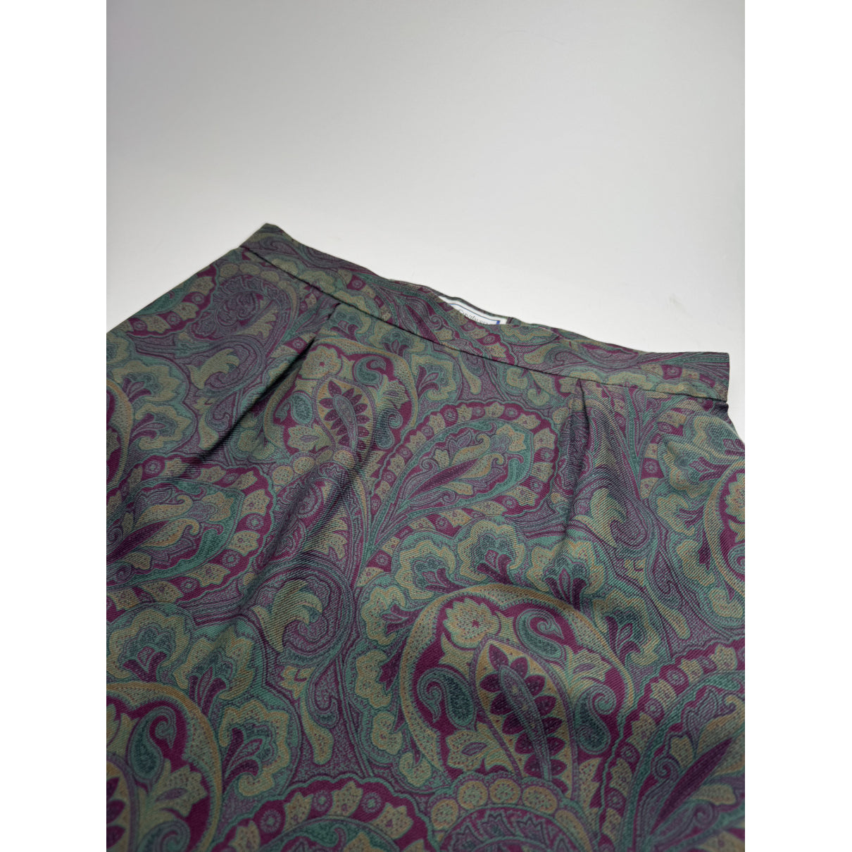 Yves Saint Laurent Purple Silk Skirt image 2