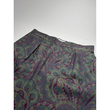 Yves Saint Laurent Purple Silk Skirt image 2